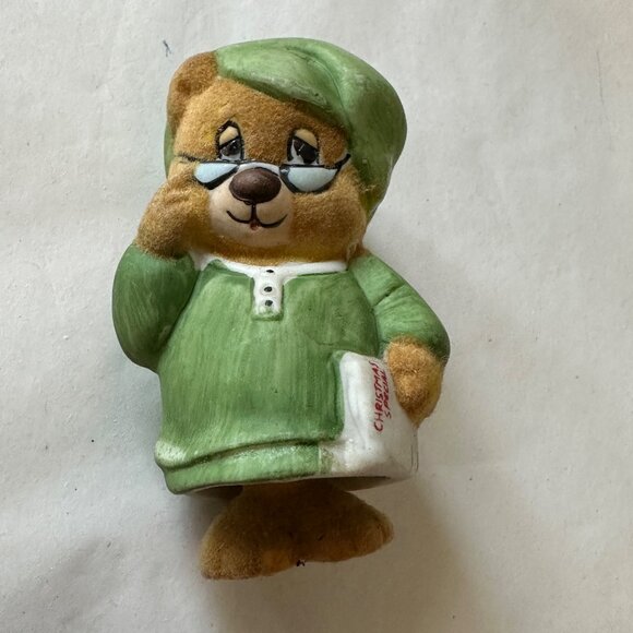 Lot of 5 Various Collectible Bells 4 Porcelain/Ceramic one Brass/Wood - Picture 3 of 12